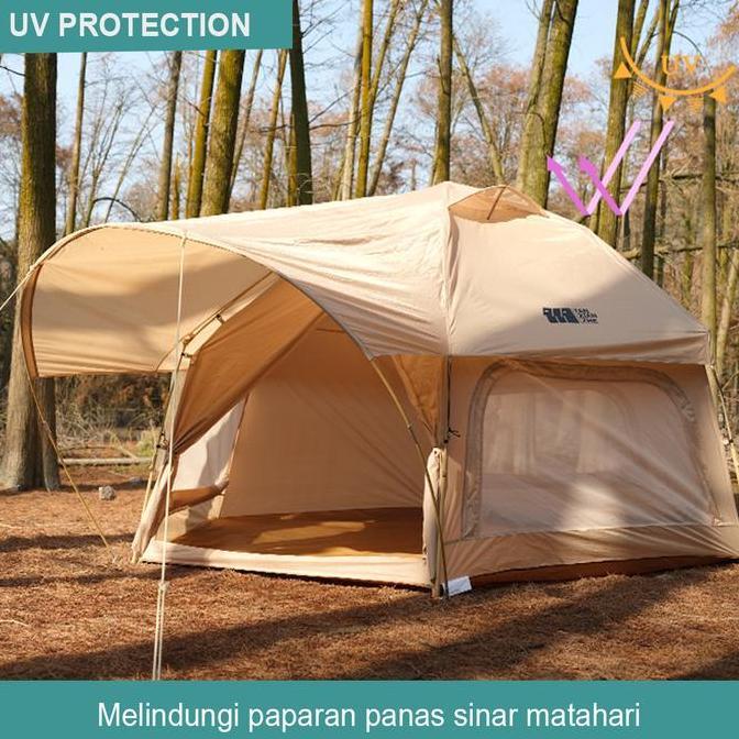 Tenda Camping Otomatis Hexagonal Ar006  5 - 8 Orang Double Layer | Tenda Camping Keluarga | Tenda Ca