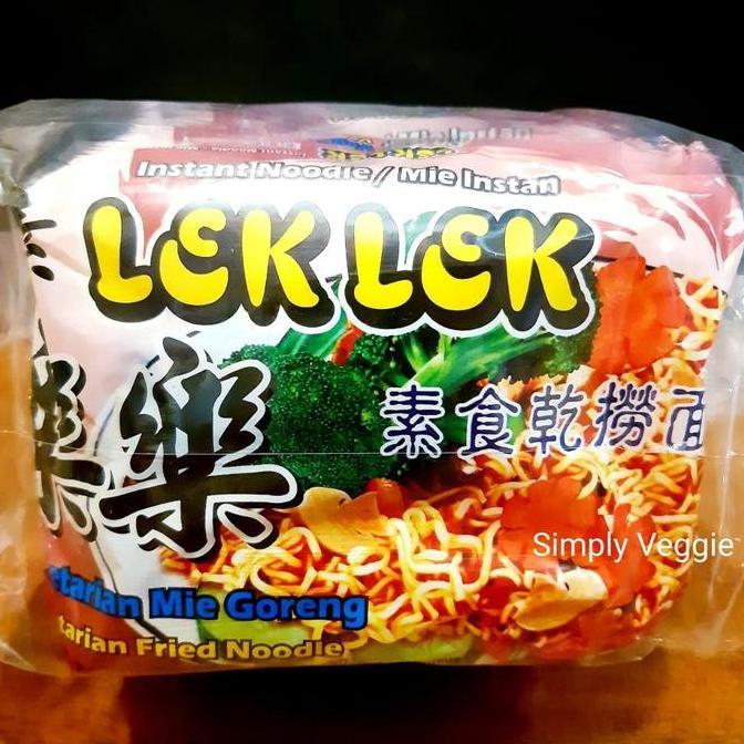 Lek Lek Mie Instant Vegetarian Rasa Goreng / Vegetarian Instant Noodle