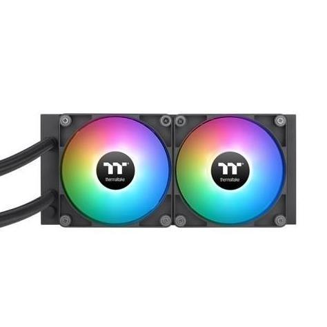 THERMALTAKE CPU AIO COOLER LA240 ARGB (240MM RADIATOR + 2X ARGB FANS) BLACK ORIGINAL DAN TERPERCAYA