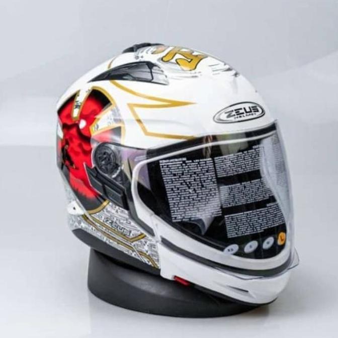 * ZEUS ZS613C AJ20 WHITE / RED *