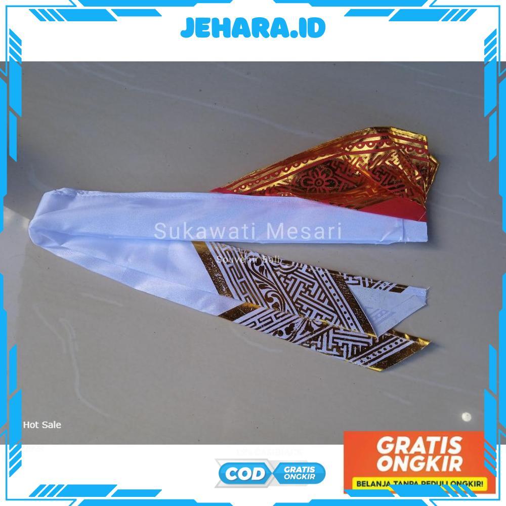 Udeng Ikat Lembaran Merah Putih HUT RI Kemerdekaan Karnaval Souvenir Bali Unik - 2025 COD Termurah T