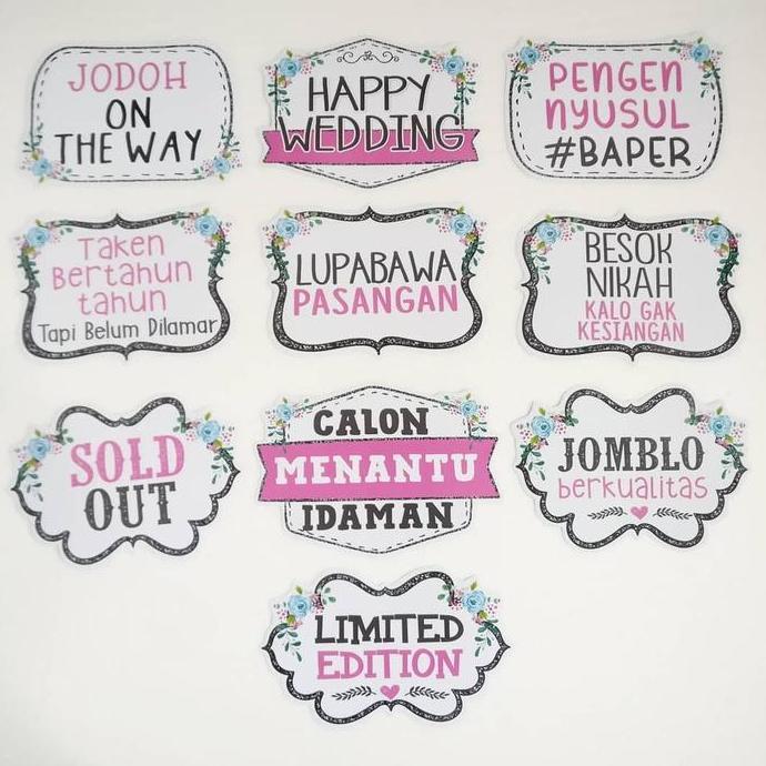 ShabbyPink Fun Props Properti Aksesoris Foto Photobooth murah