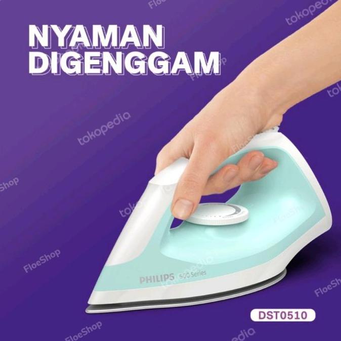 Ready Setrika Philips/Gosokan Philips/Philips Dry Iron DST0510 Seri 500 murah