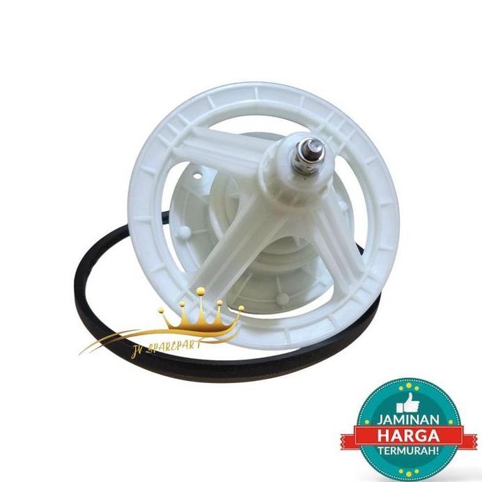 Ready [POLYTRON PWM 7567] Set Gearbox Polytron + Vanbelt Mesin Cuci Polytron 2 Tabung PWM 7567 murah