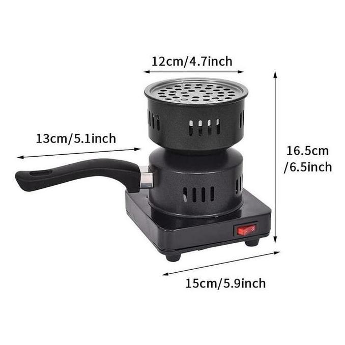 Kompor Arang Mini Electric Hookah Bbq Camping 500W