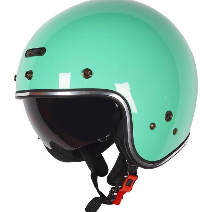 // NJS NX-2 SOLID LIST CHROME - HELM RETRO | NJS RETRO | HELM BOGO | NJS BOGO | BOGO POLOS | NJS ORI