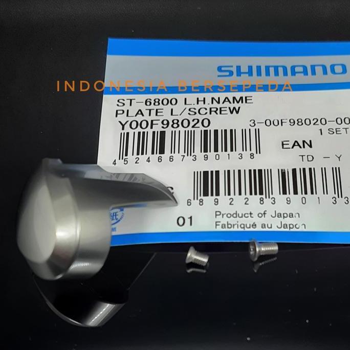 Shimano St-6800 Name Plate Right Left Screw - Name Plate 6800 Ultegra