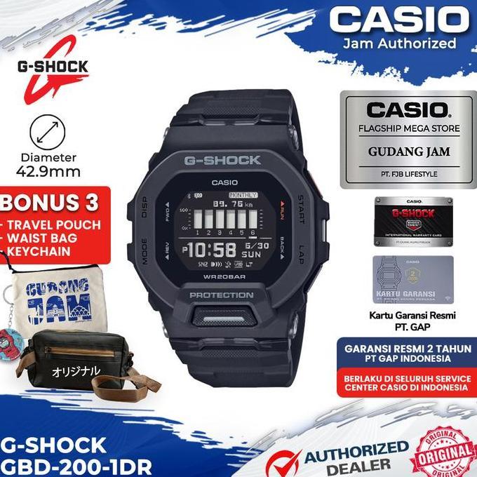 GShock GBD-200-1DR GBD-200 GBD200 Garansi Resmi 2 Tahun