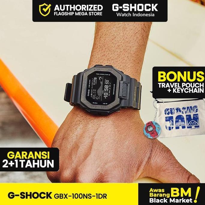 G-Shock GShock GBX-100NS-1DR GBX-100NS GBX-100 GBX100NS GBX 100NS  Watches Pria Kaca Glasses