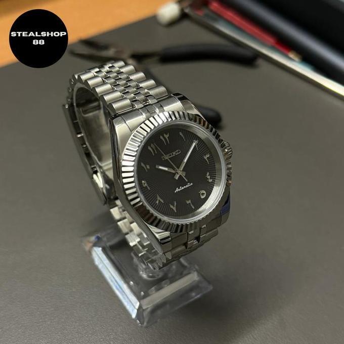 Seiko Datejust Arabic Black Grill Mod NH35