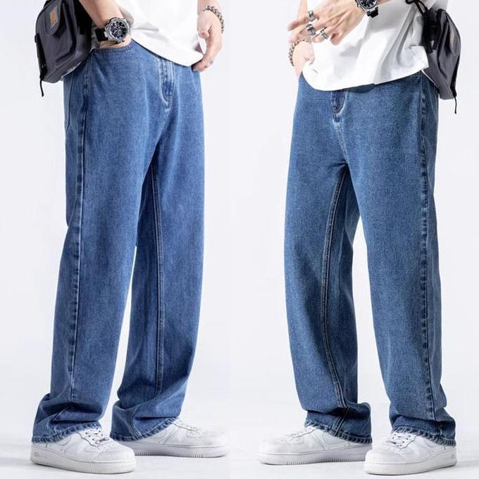 Celana panjang jeans Celana jeans pria celana kulot priastraht pants jeans celana oversize jeans fas