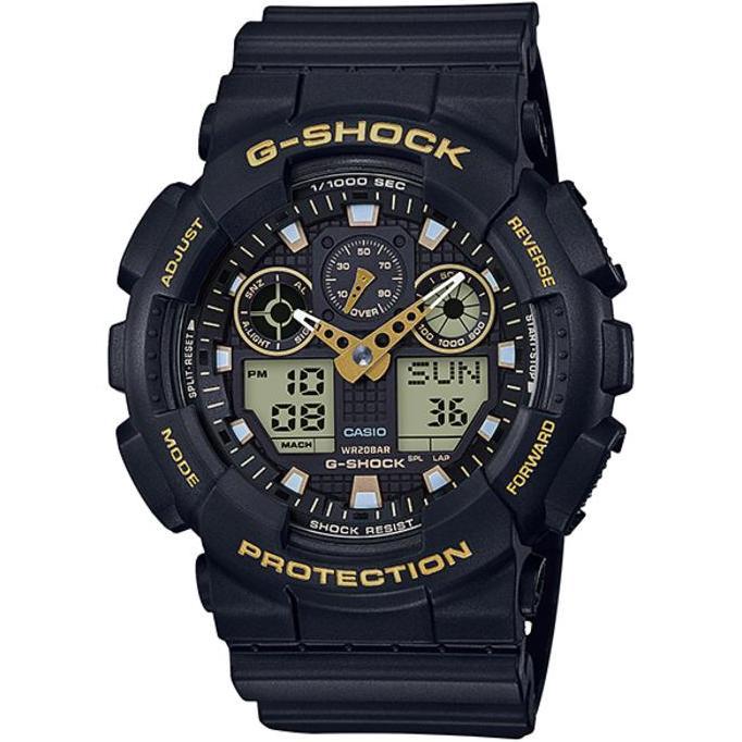 CASIO G-SHOCK GA-100GBX-1A9 / GSHOCK GA100GBX-1A9 ORINAL &BERGARANSI