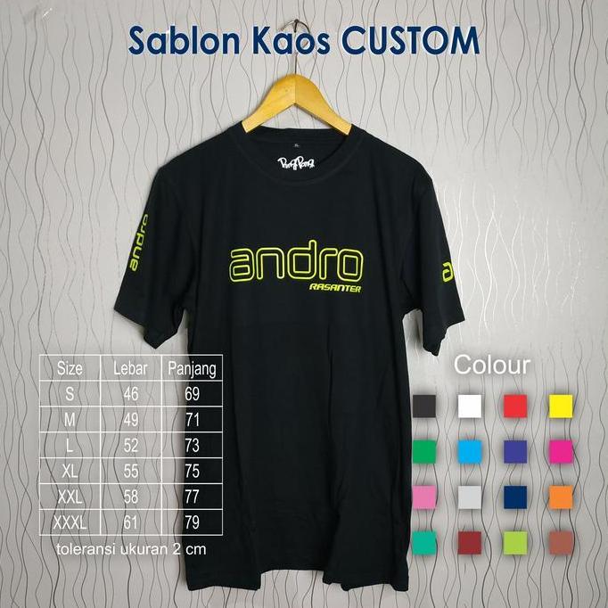 Kaos Andro Tenis Meja Lokal Pingpong Model 2