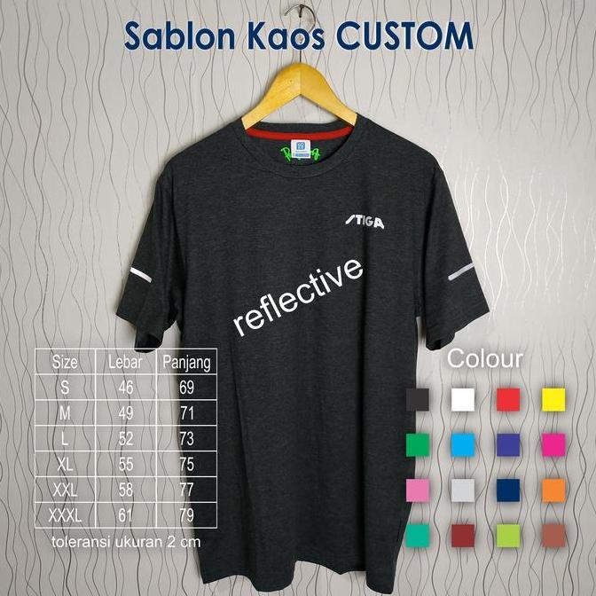 Kaos Lokal Stiga Pingpong Tenis Meja Custom