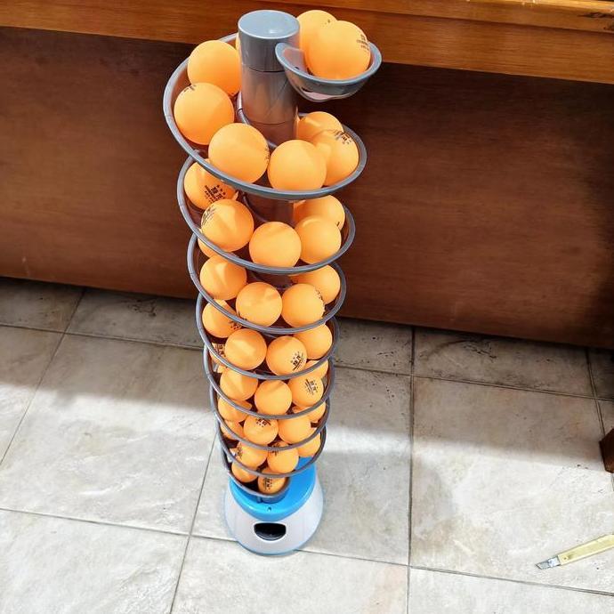 Mesin Robot Latihan Tenis Meja Otomatis Peluncur Pelontar Bola Servis PingPong Ping Pong Tennis Prac