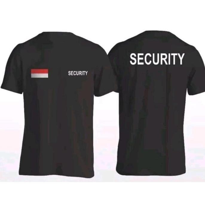 kaos security baju security sablon digital sablon dtf tidak muda pecah,awet dan tahan lama Oblong Di
