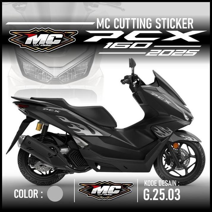 TERBARU (PREMIUM) CUTTING STICKER STRIPING PCX 160 NEW 2025 - AKSESORIS MOTOR STIKER HONDA PCX 160 2