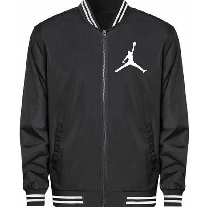 JUMP MAN LOGO NBA AUTHENTIC FULL ZIP BOMBER JACKET