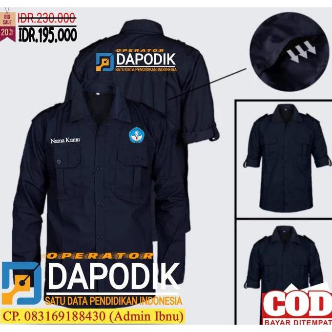Custom Jaket Dapodik /Jaket Pendidikan Operator Sekolah