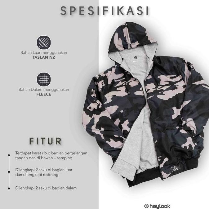 JAKET PARASUT PRIA ARMY ORINAL MURAH - JAKET PARASUT ARMY HEYLOOK