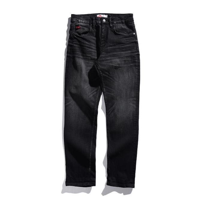 Lee Cooper Tapered Fit Jeans Arthur Worn Black Midnht