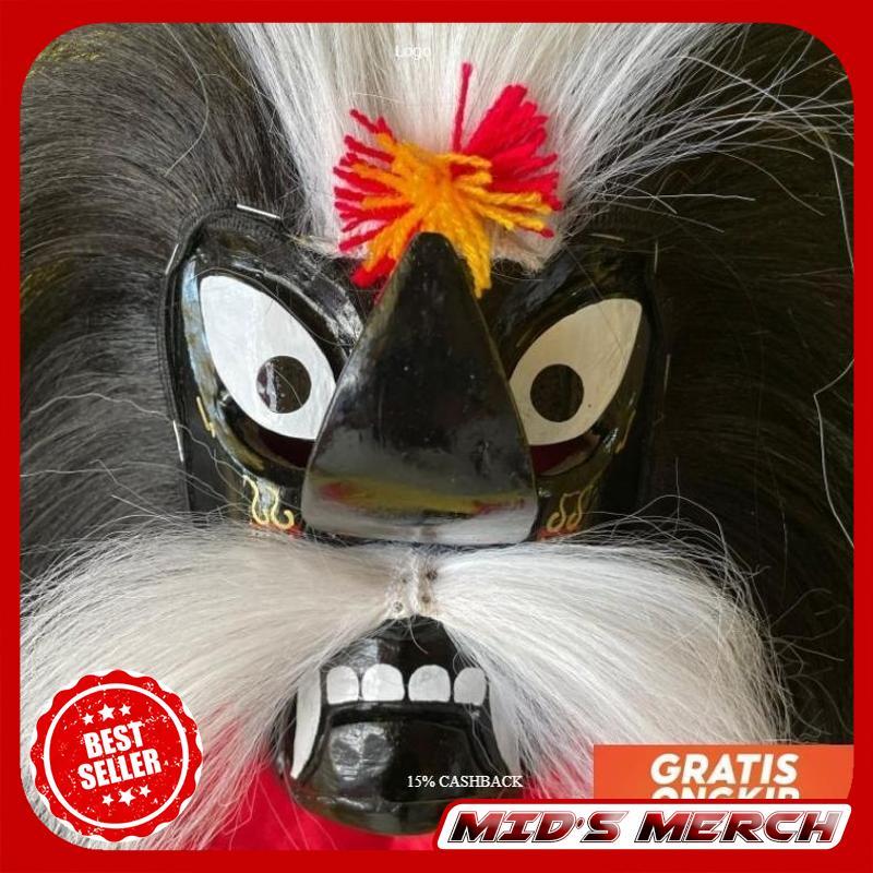 Topeng Ganongan Anak Hitam Seram Asli Ponorogo Harga Promo