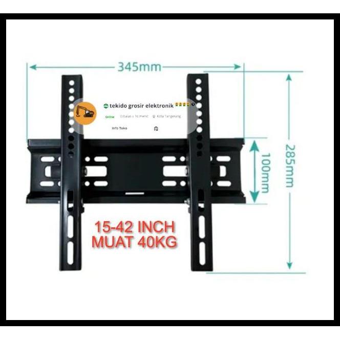 TERBARU BRACKET BRAKET BREKET LED TV 15 INCH - 32 INCH BRAKET TV LED 