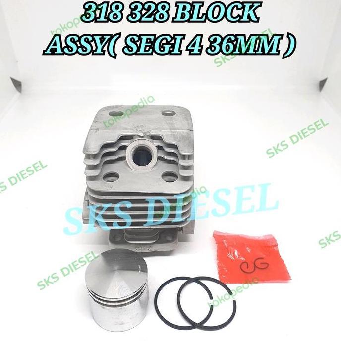 Cylinder Block Blok Mesin Potong Rumput 318 328 Tanika Tanaka Firman