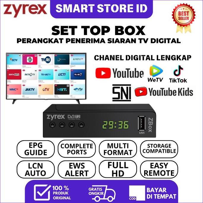 STB TV Digital Termurah DVB-T2 Decoder Receiver Set Top Box TV Premium Support Semua TV