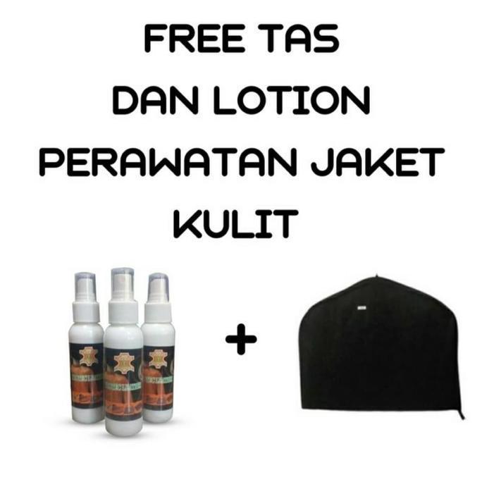 promo jaket kulit pria asli semi jas domba garut coklat tua