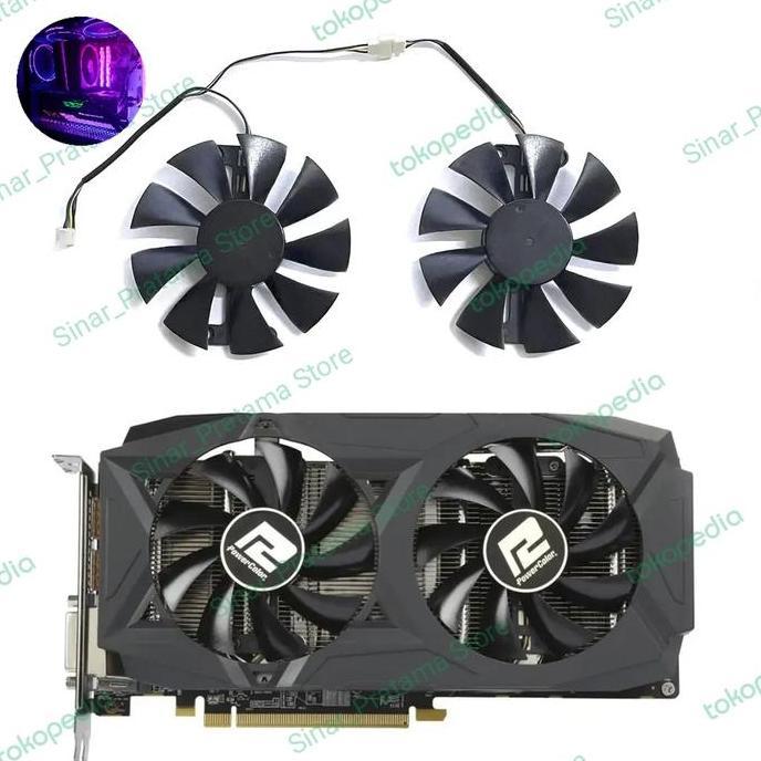 TERLARIS Fan Vga 85mm 4pin Dudukan T powercolor Rx 580 570 480 470 gtx 1060 dll