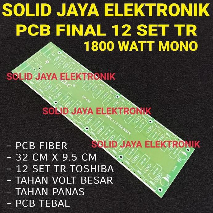 PCB FINAL FIBER TR FINAL 12 TR SET 1800W TRANSISTOR NELC NP438