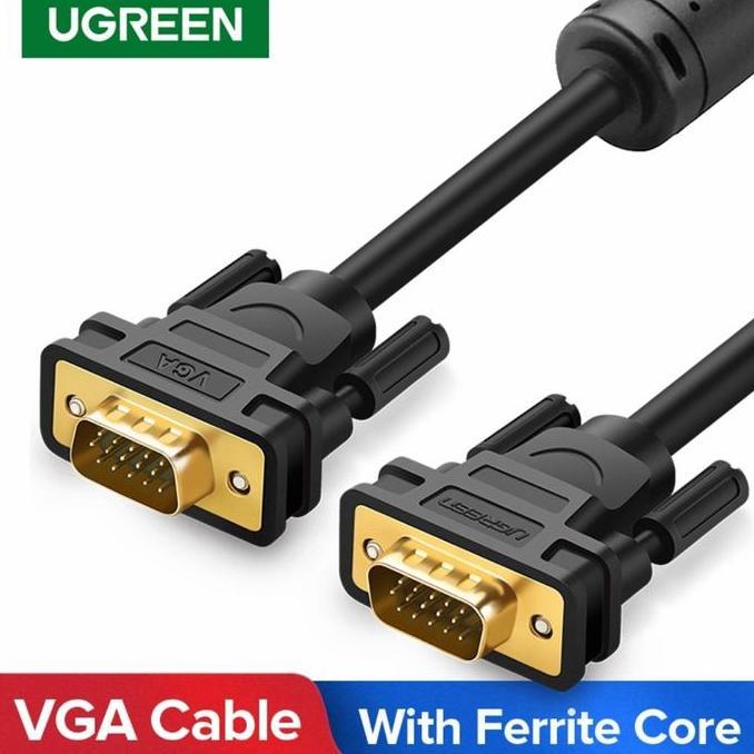 PROMO Ugreen VGA to VGA 1080P - Ugreen Kabel Vga Gold Plated for Monitor TV BISA GOSEND
