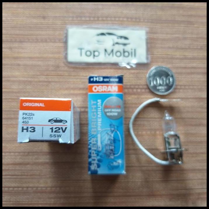 BEST DEAL BOHLAM HALOGEN H3 12V 55W H3 12V 100W MERK OSRAM