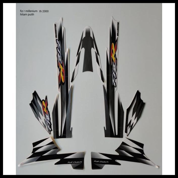 TERMURAH (ORI) STRIPING YAMAHA FIZ R MILLENIUM 2000 HITAM PUTIH BERKUALITAS