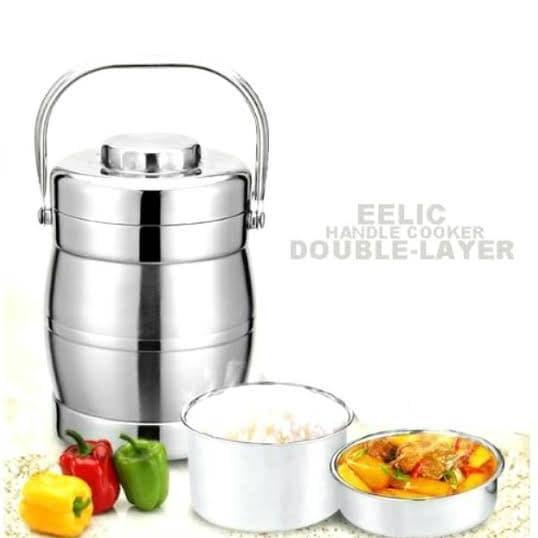 Rantang tunggal 2liter / rantang stainless steell / bekal / handpan