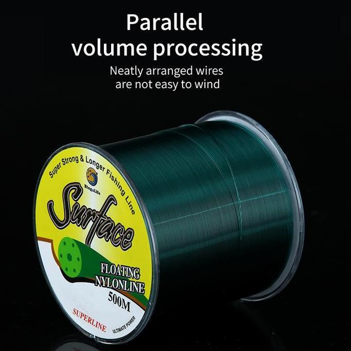 Bingolife Jerman Senar Pancing Nilon 500m Kuat Anti Keriting Senar Pancing Laut Olahraga Alat