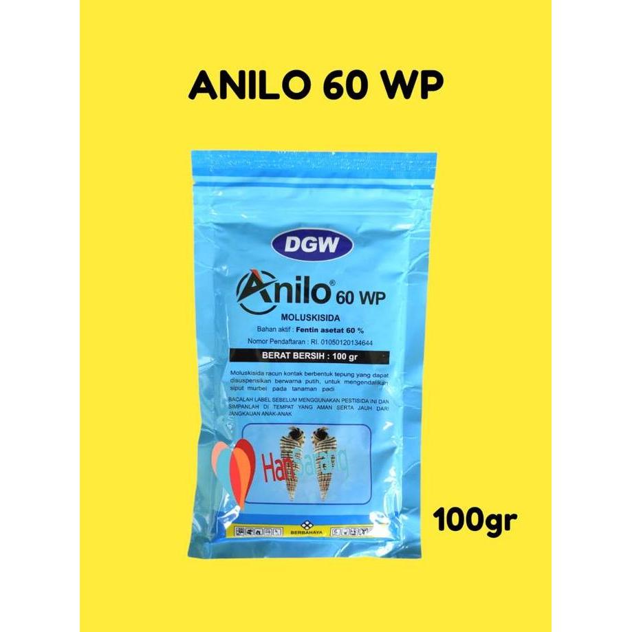 Moluskisida Racun Siput Keong Anilo 60Wp @100 Gram Obat Keong Sawah