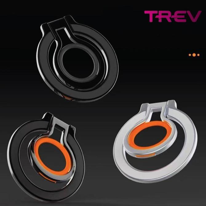 TREV Magnetic Magsafe Phone Ring Holder Stand with Rubber | Ring dengan Karet