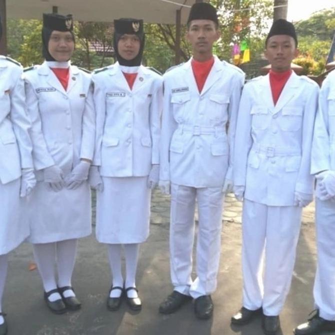 seragam paskibra satu set/ baju paskibra