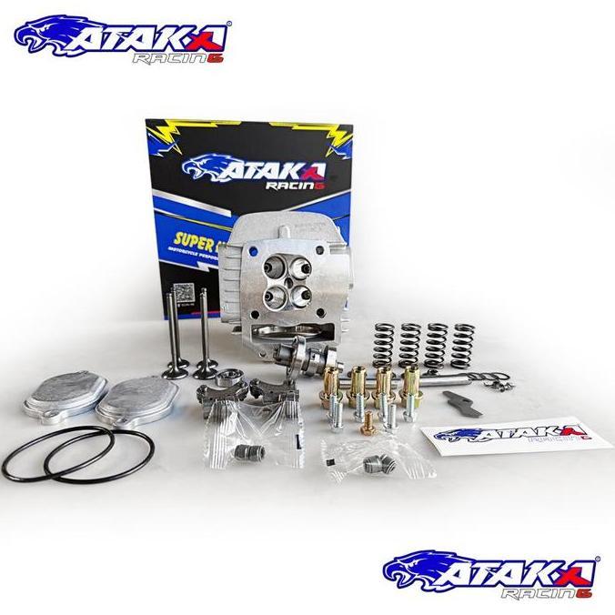 ATAKA RACING HEAD PORTING CNC SUPER HEAD 4 KLEP KARISMA MX PNP SUPRA X 125 SUPRA X125 FI 19 21 22 25