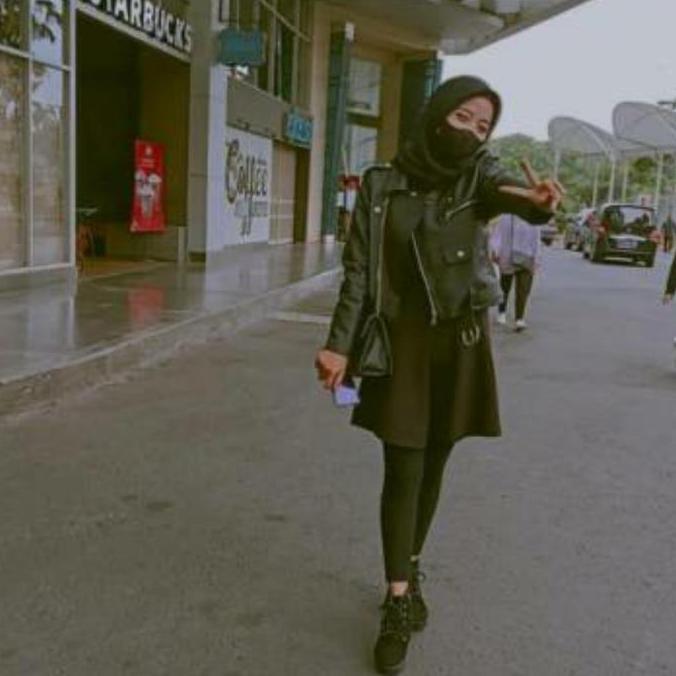 DISKON JAKET KULIT WANITA CROP BLAZER TOP PENDEK KOREA HIJAB FASHION CR