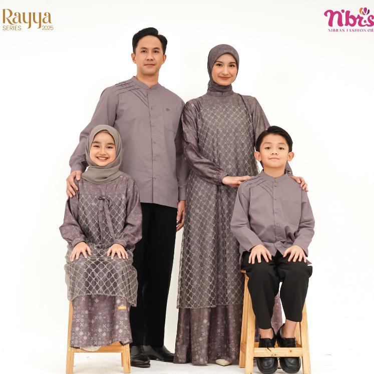 SARIMBIT NIBRAS JELITA PLUM FAMILY SERIES GAMIS BAJU BUSANA MUSLIM IBU WANITA ANAK PEREMPUAN KOKO KE