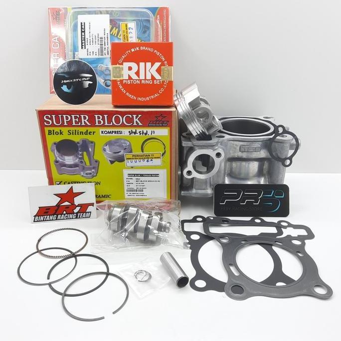 OK PAKET BORE UP BRT 2 NMAX AEROX LEXI BLOK PISTON BRT CASTING IRON //