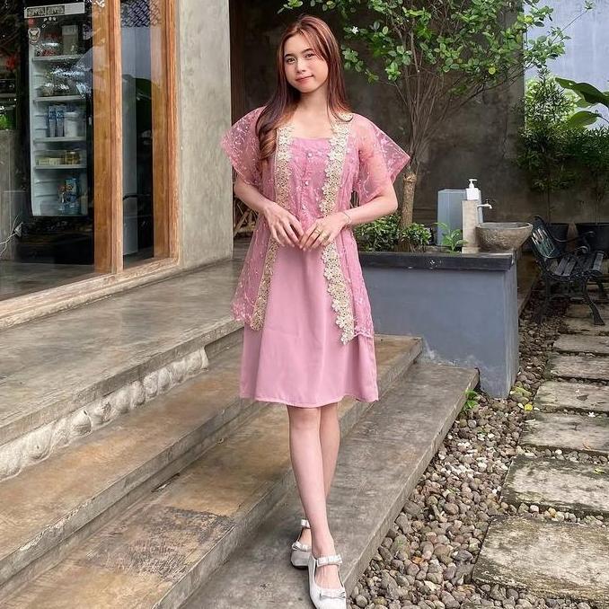 BEST SELLER POLA WEAR | ZORA OUTER BRUKAT ETNIK VEST TILLE KARDIGAN LACE OUTER KEBAYA KONDANGAN MEWA