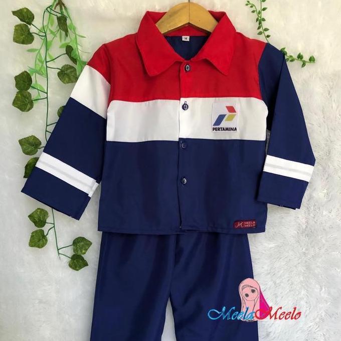 BEST SELLER KOSTUM PERTAMINA ANAK BAJU CARNAVAL PERTAMINA SERAGAM PEGAWAI PERTAMINA FASHION