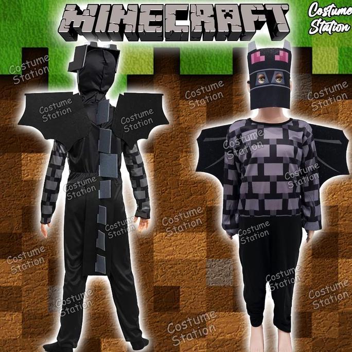 Kostum Minecraft Ender Dragon / Costume Naga Game Mainan Anak