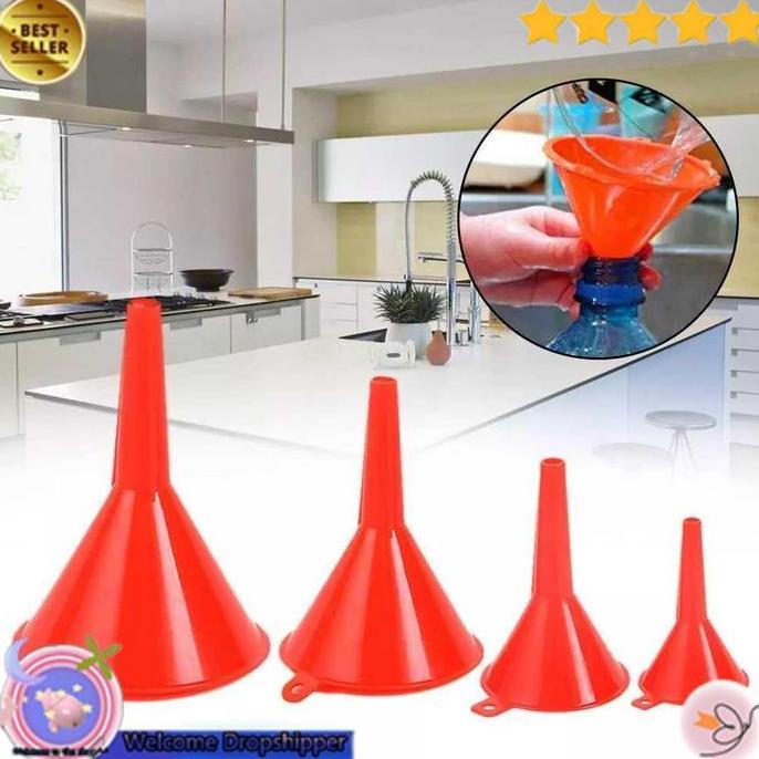RULVOM Yourfav HOUSEEN Corong Minyak Oli Bensin Multifungsi Liquid Funnel 4 PCS - HS4 WD22