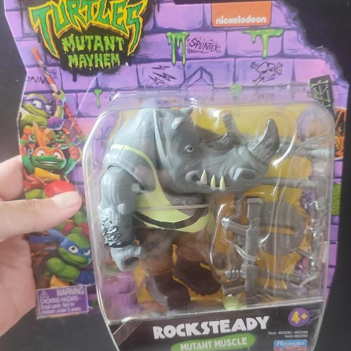 Playmates TMNT Mutant Mayhem Villain Rocksteady