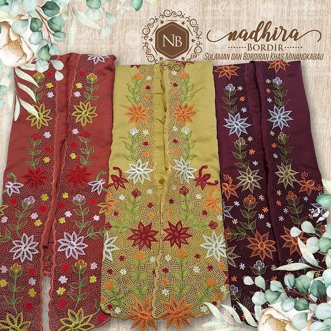 Gratong Bahan Kebaya Bordir Bukittinggi Bordir Manual Bahan Katun
